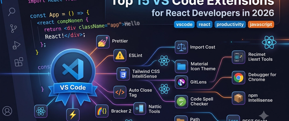 Top 15 VS Code Extensions for React Developers in 2026